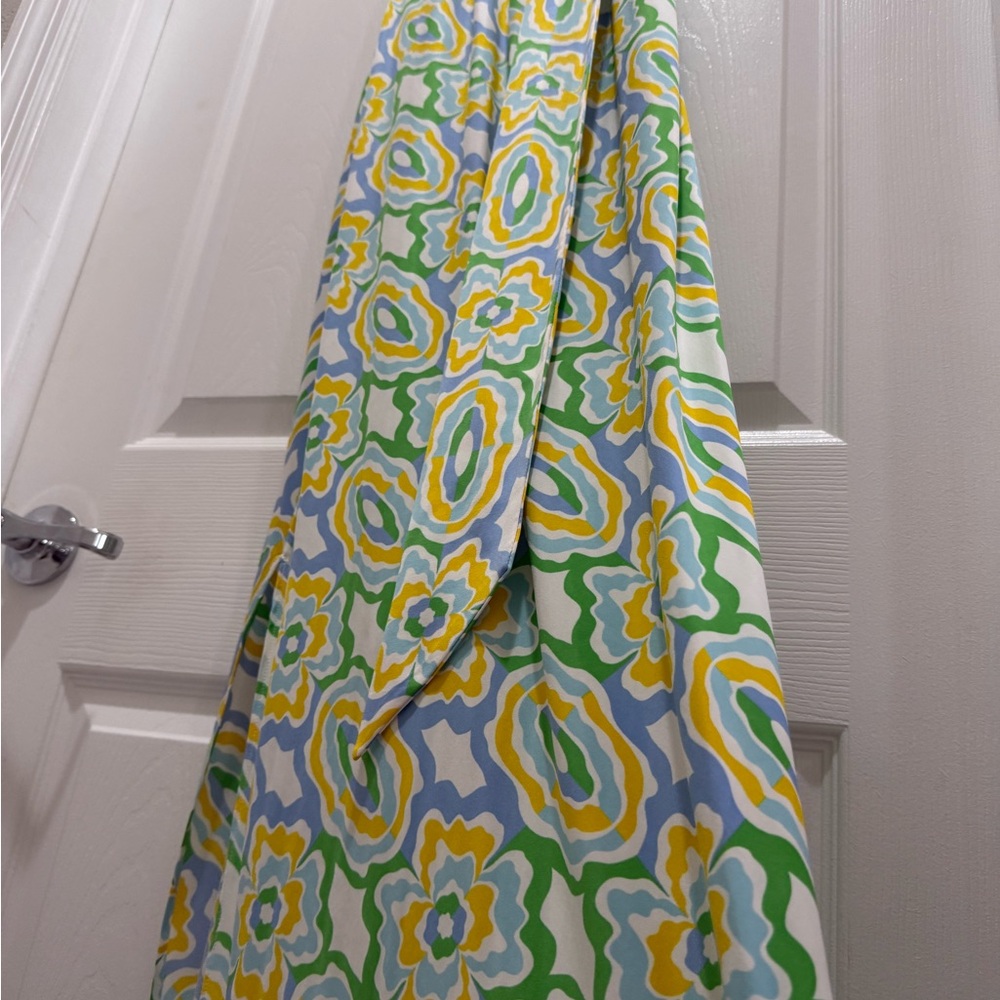 Zara Green and Yellow Floral Scarf